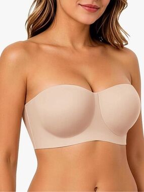 Strapless Nude Smooth bandeau Bra medium